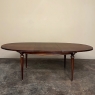 French Louis XVI Mahogany Oval Pop-Leaf Dining Table