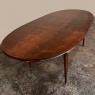 French Louis XVI Mahogany Oval Pop-Leaf Dining Table