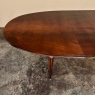 French Louis XVI Mahogany Oval Pop-Leaf Dining Table