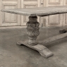 Antique Italian Dining Table in Stripped Sycamore