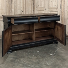 Louis Philippe Style Sideboard in Antique Black