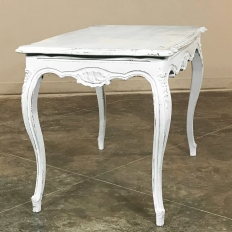 Antique French Louis XV Painted End Table