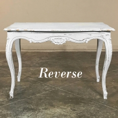 Antique French Louis XV Painted End Table