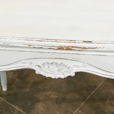 Antique French Louis XV Painted End Table