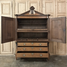 18th Century Dutch Neoclassical Linen Press ~ Cabinet