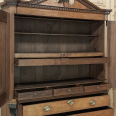 18th Century Dutch Neoclassical Linen Press ~ Cabinet