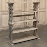 Antique French Renaissance Open Bookcase in Stripped Oak