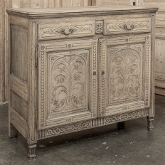 18th Century Country French Louis XVI Buffet in Stripped Oak