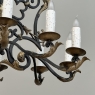 Antique Country French Wrought Iron Chandelier