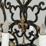 Antique Country French Wrought Iron Chandelier