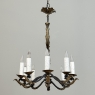 Antique Country French Wrought Iron Chandelier