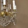 Antique French Louis XIV Brass & Crystal Chandelier