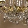 Antique French Louis XIV Brass & Crystal Chandelier