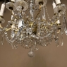 Antique French Louis XIV Brass & Crystal Chandelier