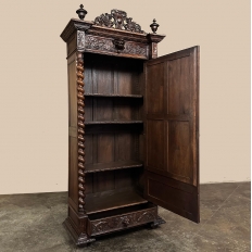 19th Century French Renaissance Barley Twist Armoire