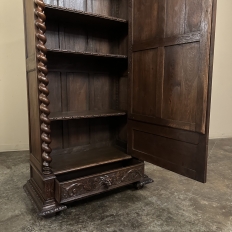 19th Century French Renaissance Barley Twist Armoire