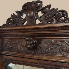 19th Century French Renaissance Barley Twist Armoire