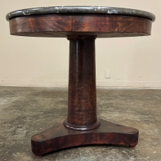 19th Century French Empire Marble Top Center Table