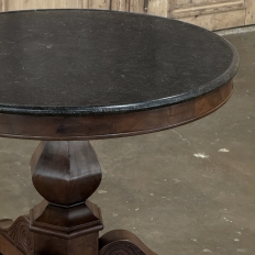 19th Century French Louis Philippe Period Marble Top Center Table