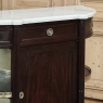 19th Century French Louis XVI Mahogany Buffet ~ Server with Carrara Marble