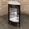 19th Century French Louis XVI Mahogany Buffet ~ Server with Carrara Marble