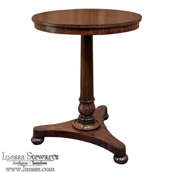 19th Century French Empire Mahogany Lamp Table ~ Gueridon