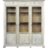 19th Century Country French Louis XVI Whitewashed Bookcase