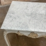 18th Century French Painted and Gilded Carrera Marble Top Table, Circa 1760.