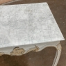 18th Century French Painted and Gilded Carrera Marble Top Table, Circa 1760.