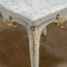 18th Century French Painted and Gilded Carrera Marble Top Table, Circa 1760.