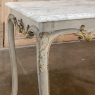 18th Century French Painted and Gilded Carrera Marble Top Table, Circa 1760.