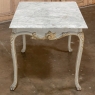 18th Century French Painted and Gilded Carrera Marble Top Table, Circa 1760.