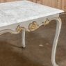 18th Century French Painted and Gilded Carrera Marble Top Table, Circa 1760.