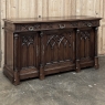 19th Century French Walnut Gothic Revival Buffet