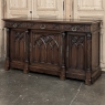 19th Century French Walnut Gothic Revival Buffet