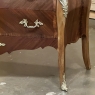 Antique French Louis XV Marquetry Marble Top Commode