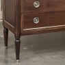 Antique French Louis XVI Mahogany Commode with Carrara Marble