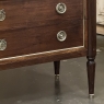 Antique French Louis XVI Mahogany Commode with Carrara Marble