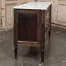 Antique French Louis XVI Mahogany Commode with Carrara Marble