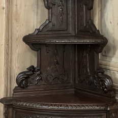 19th Century French Renaissance Revival Corner Cabinet