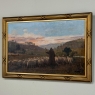 Antique Framed Oil Painting on Canvas by A. Fivet Dated 1923