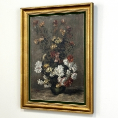 19th Century Framed Oil Painting on Canvas by A. Marie dated 1889