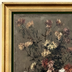 19th Century Framed Oil Painting on Canvas by A. Marie dated 1889