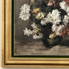 19th Century Framed Oil Painting on Canvas by A. Marie dated 1889