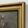 19th Century Framed Oil Painting on Canvas by A. Marie dated 1889