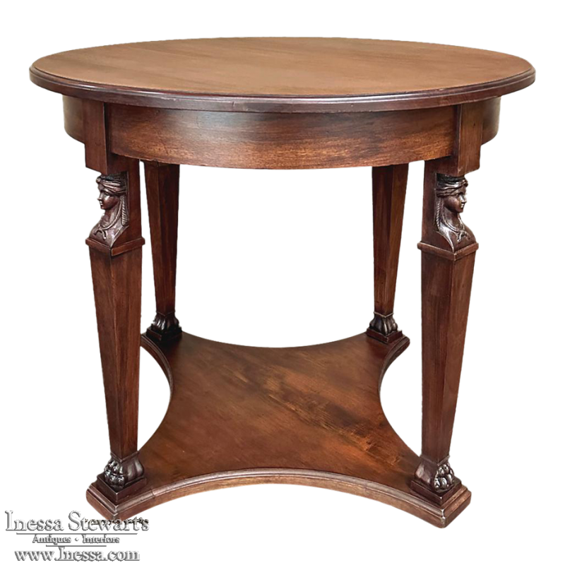 19th Century French Napoleon III Period Empire Center Table ~ Gueridon