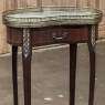 Pair Antique French Louis XVI Kidney Shaped End Tables ~ Nightstands