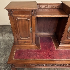 Antique French Walnut Louis XVI Wall Desk