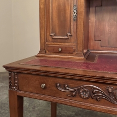 Antique French Walnut Louis XVI Wall Desk