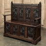 19th Century French Gothic Hall Bench